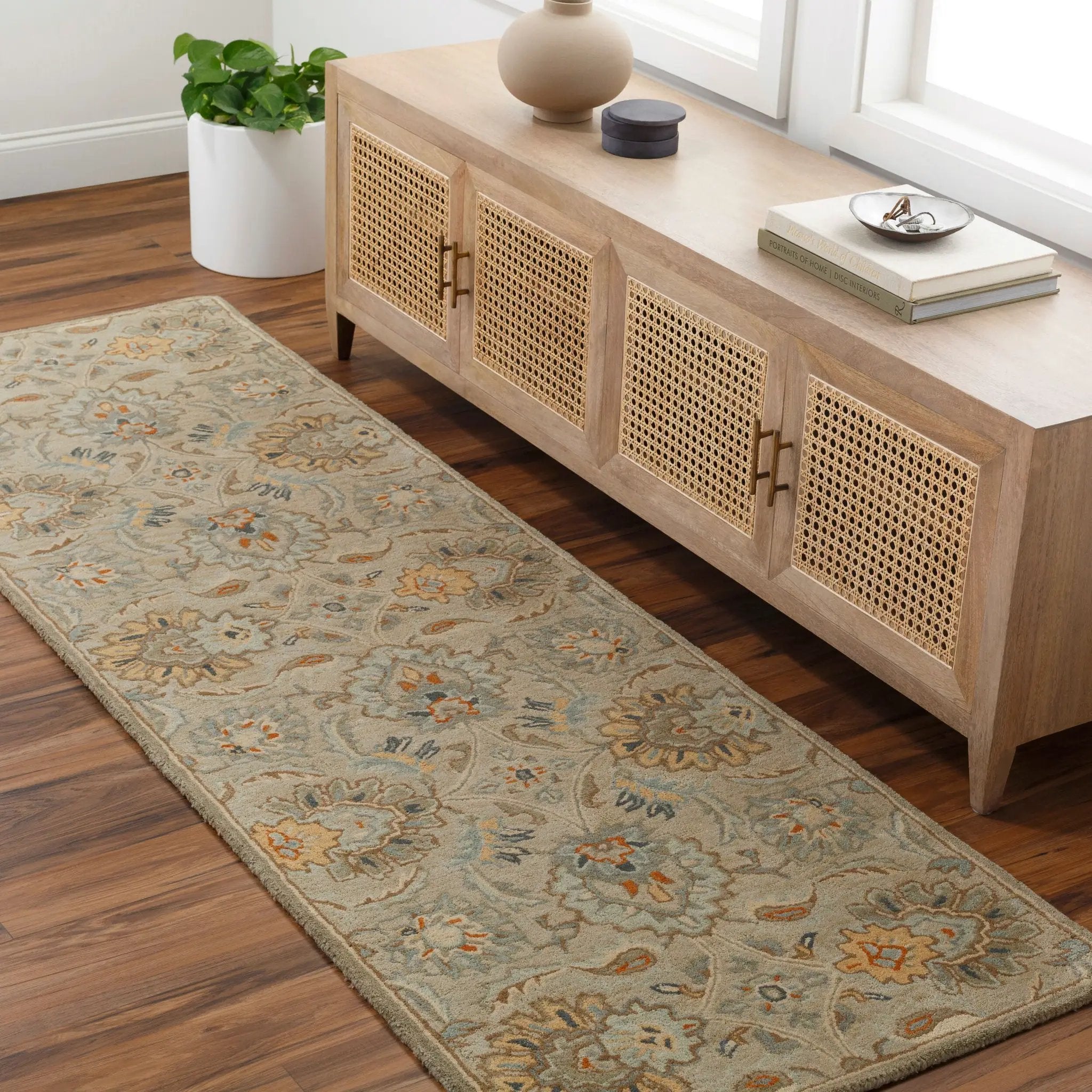 Caesar CAE-1227 Medium-Gray Area Rug by LIVABLISS