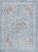 Surya Calhoun CAH-2300 Denim Machine Washable Area Rug by LIVABLISS