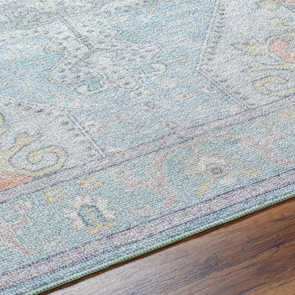 Surya Calhoun CAH-2300 Denim Machine Washable Area Rug by LIVABLISS