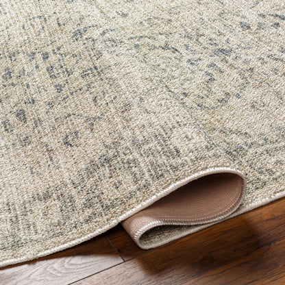 Surya Calhoun CAH-2305 Beige Machine Washable Area Rug by LIVABLISS