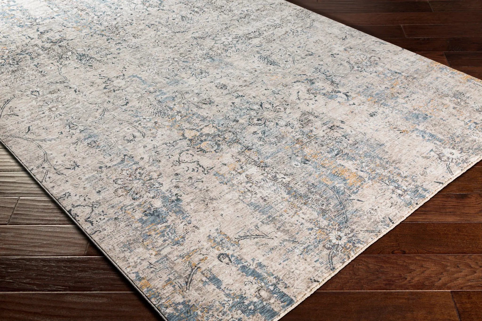 Cardiff CDF-2300 Light-Gray Area Rug by LIVABLISS