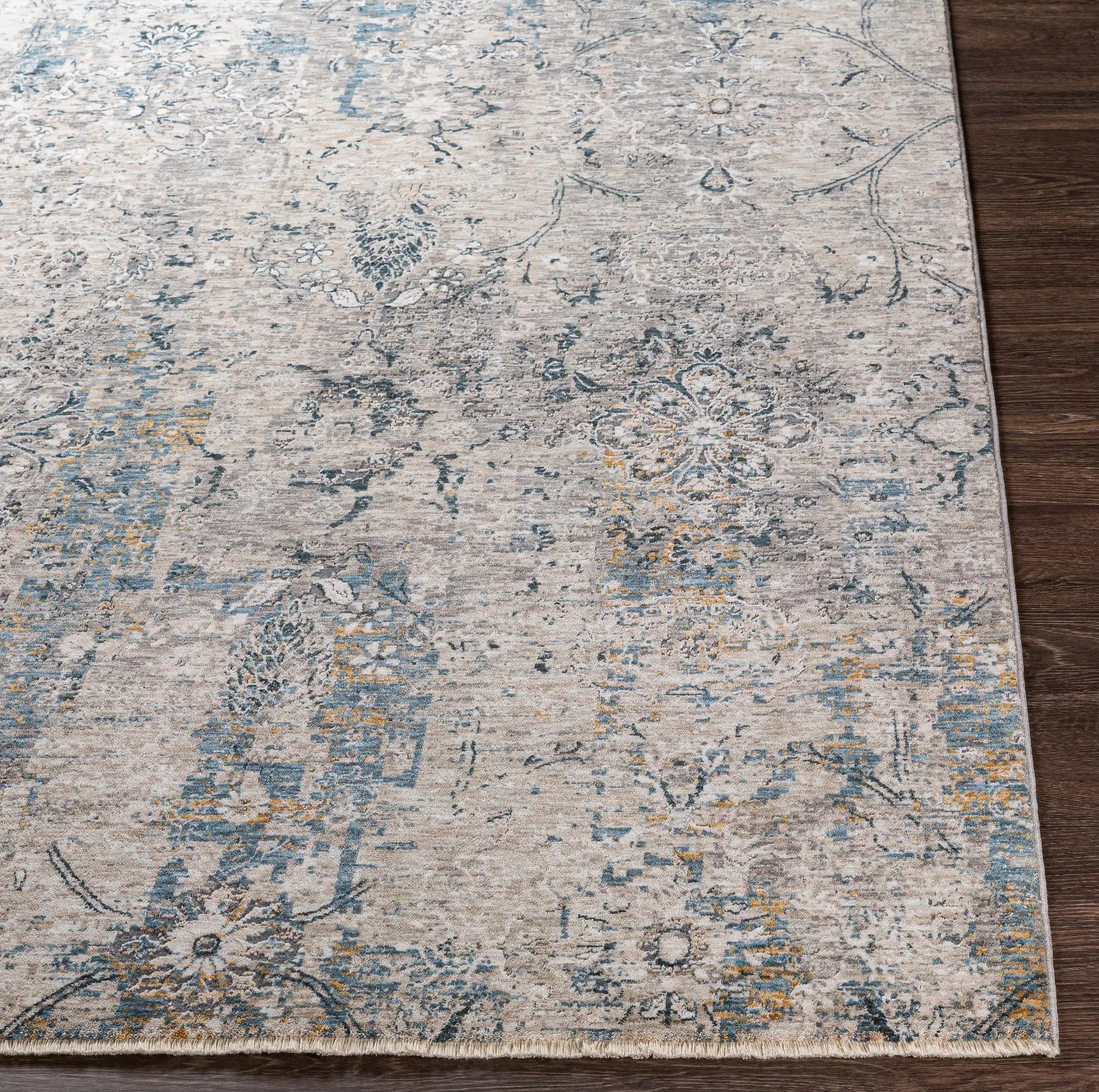Cardiff CDF-2300 Light-Gray Area Rug by LIVABLISS