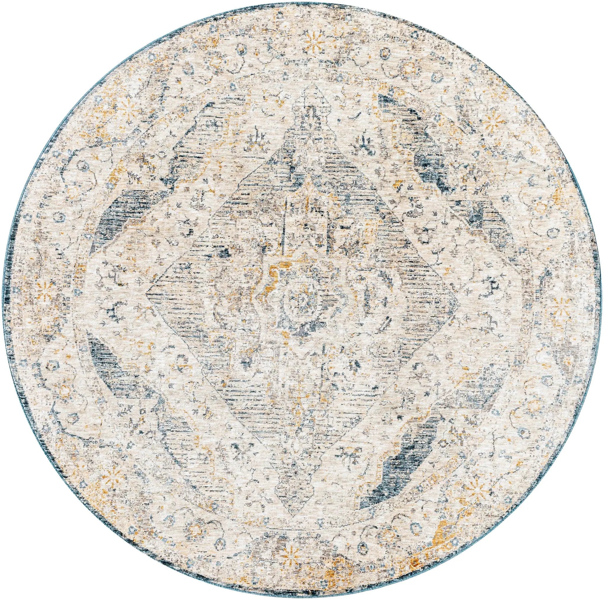 Cardiff CDF-2303 Medium-Gray Area Rug by LIVABLISS