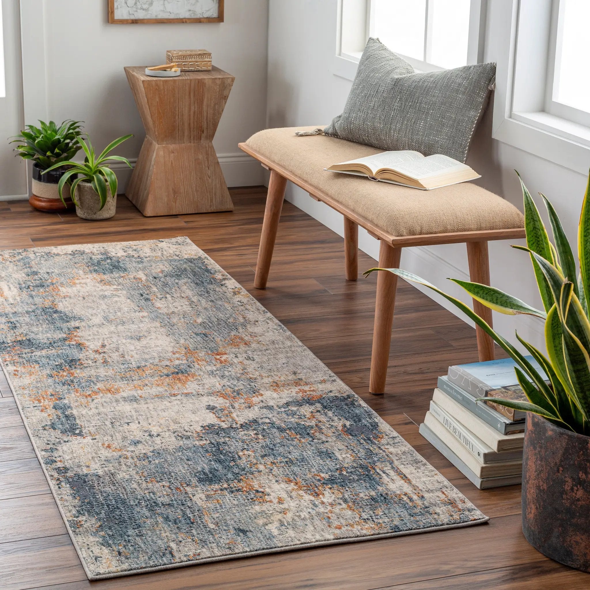 Cardiff CDF-2305 Medium-Gray Area Rug by LIVABLISS