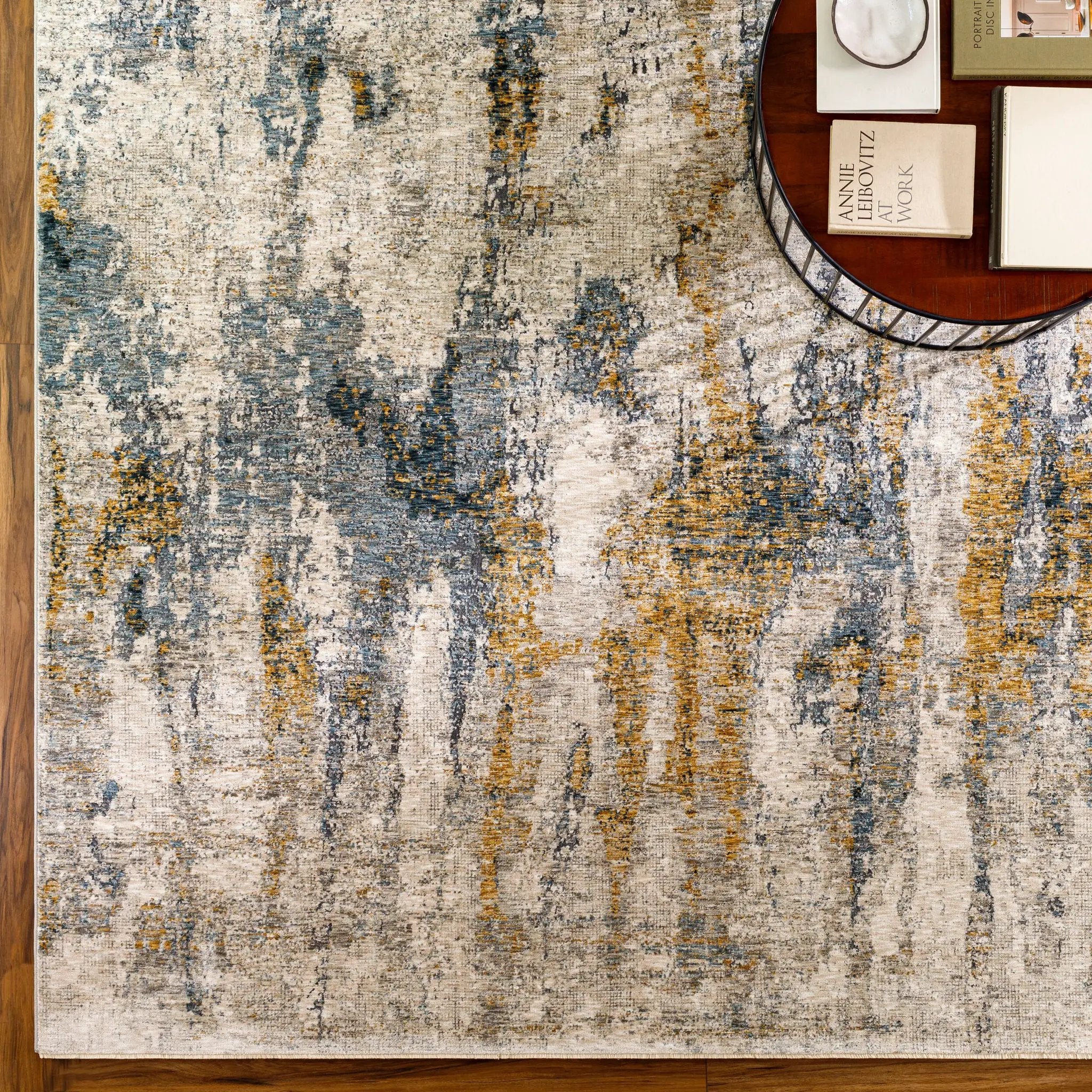 Cardiff CDF-2306 Medium-Gray Area Rug by LIVABLISS