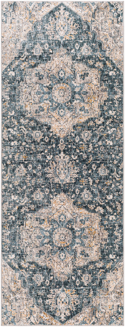 Surya Cardiff CDF-2307 Deep Teal Area Rug by LIVABLISS