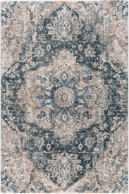 Surya Cardiff CDF-2307 Deep Teal Area Rug by LIVABLISS