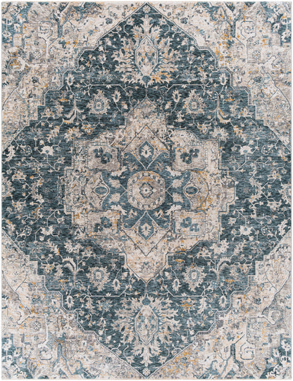 Surya Cardiff CDF-2307 Deep Teal Area Rug by LIVABLISS