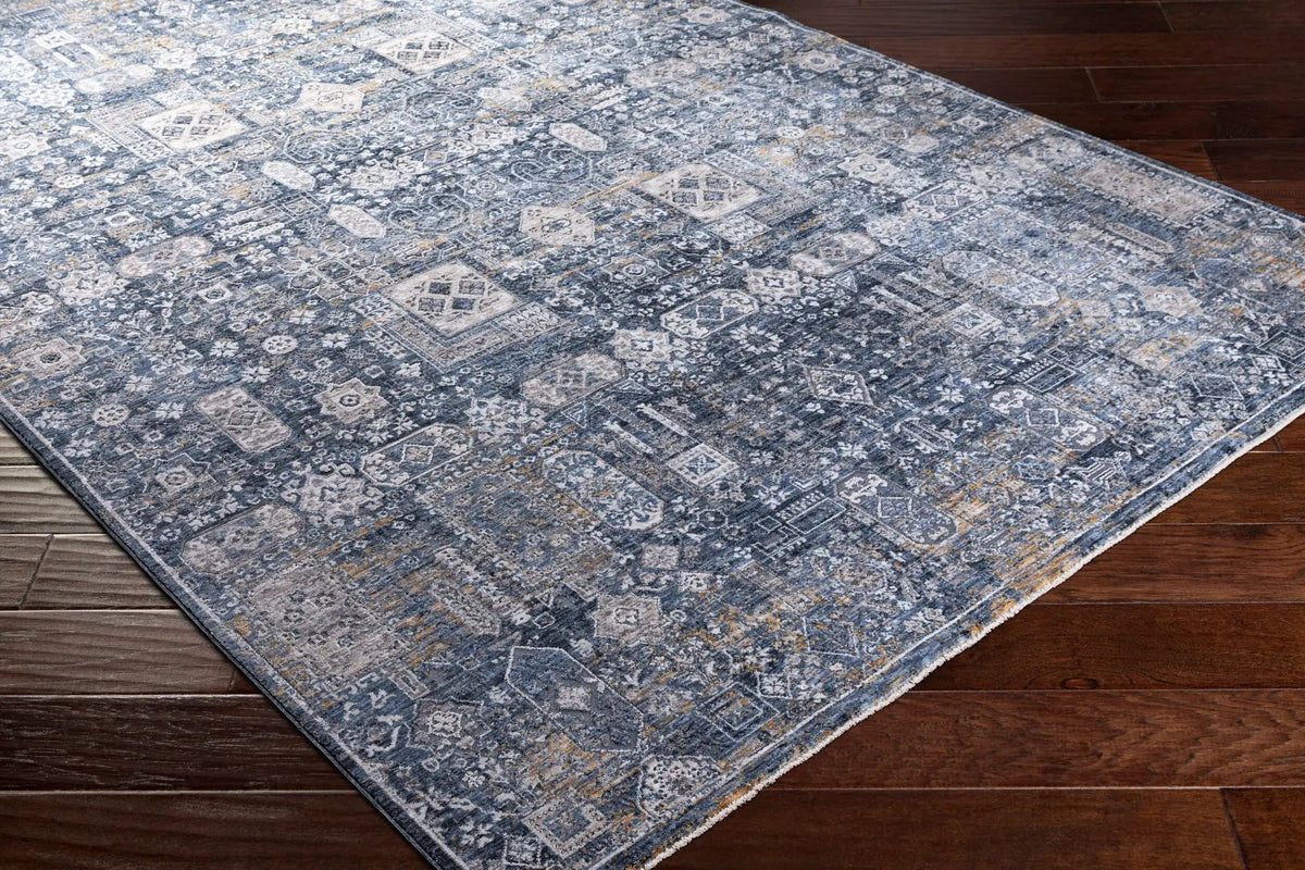 Cardiff CDF-2309 Blue Area Rug by LIVABLISS