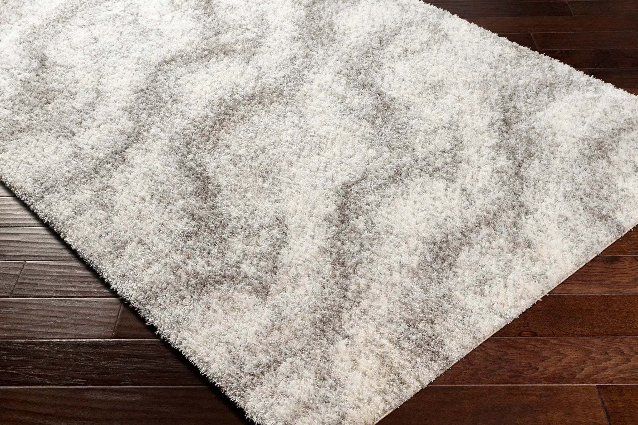 Cloudy Shag CDG-2306 Off-White Area Rug by LIVABLISS