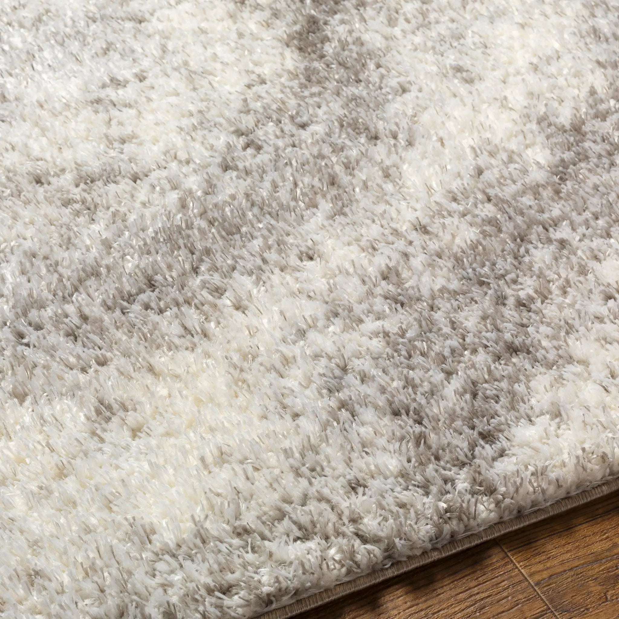 Cloudy Shag CDG-2306 Off-White Area Rug by LIVABLISS