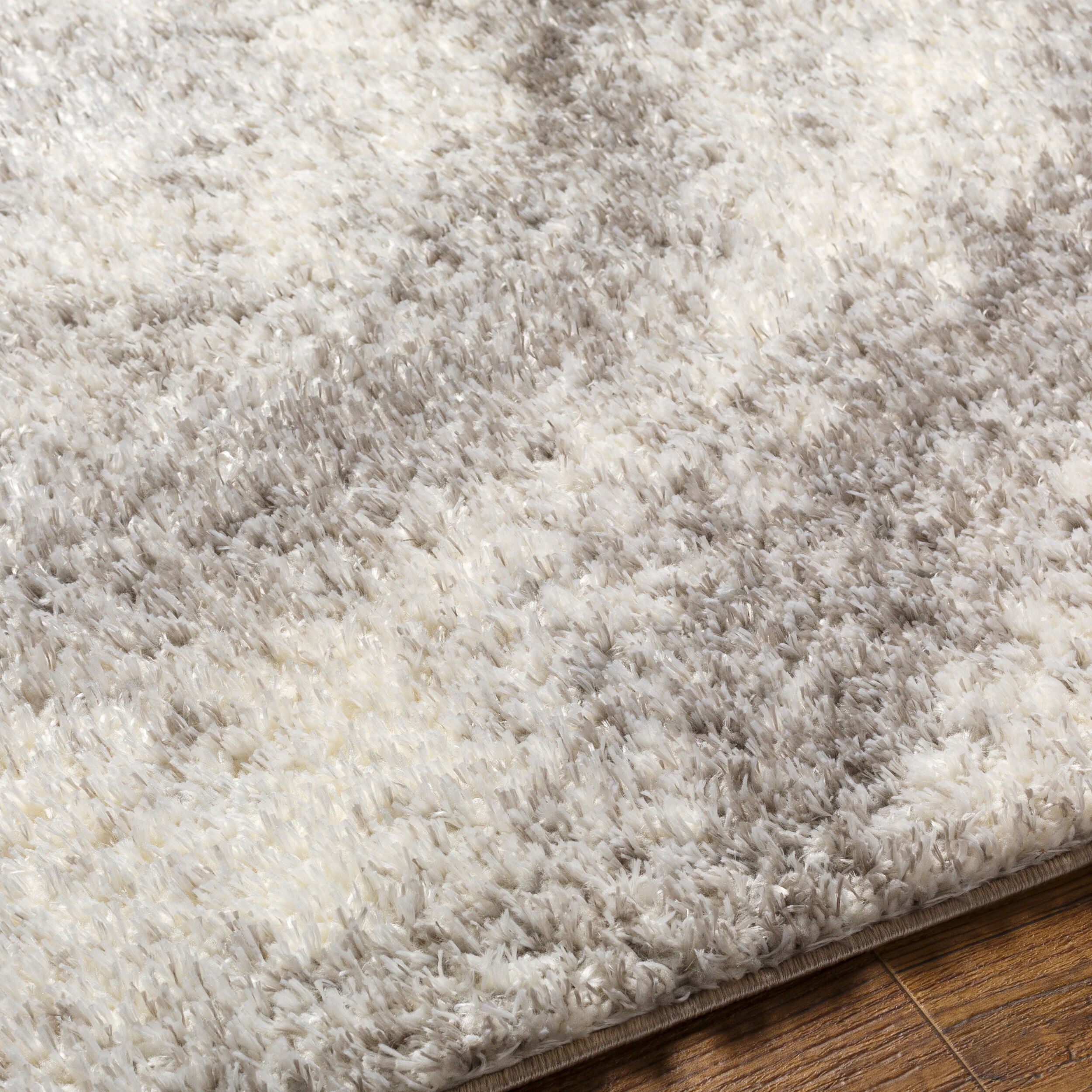 Surya Cloudy Shag CDG-2306 Off-White Area Rug by LIVABLISS