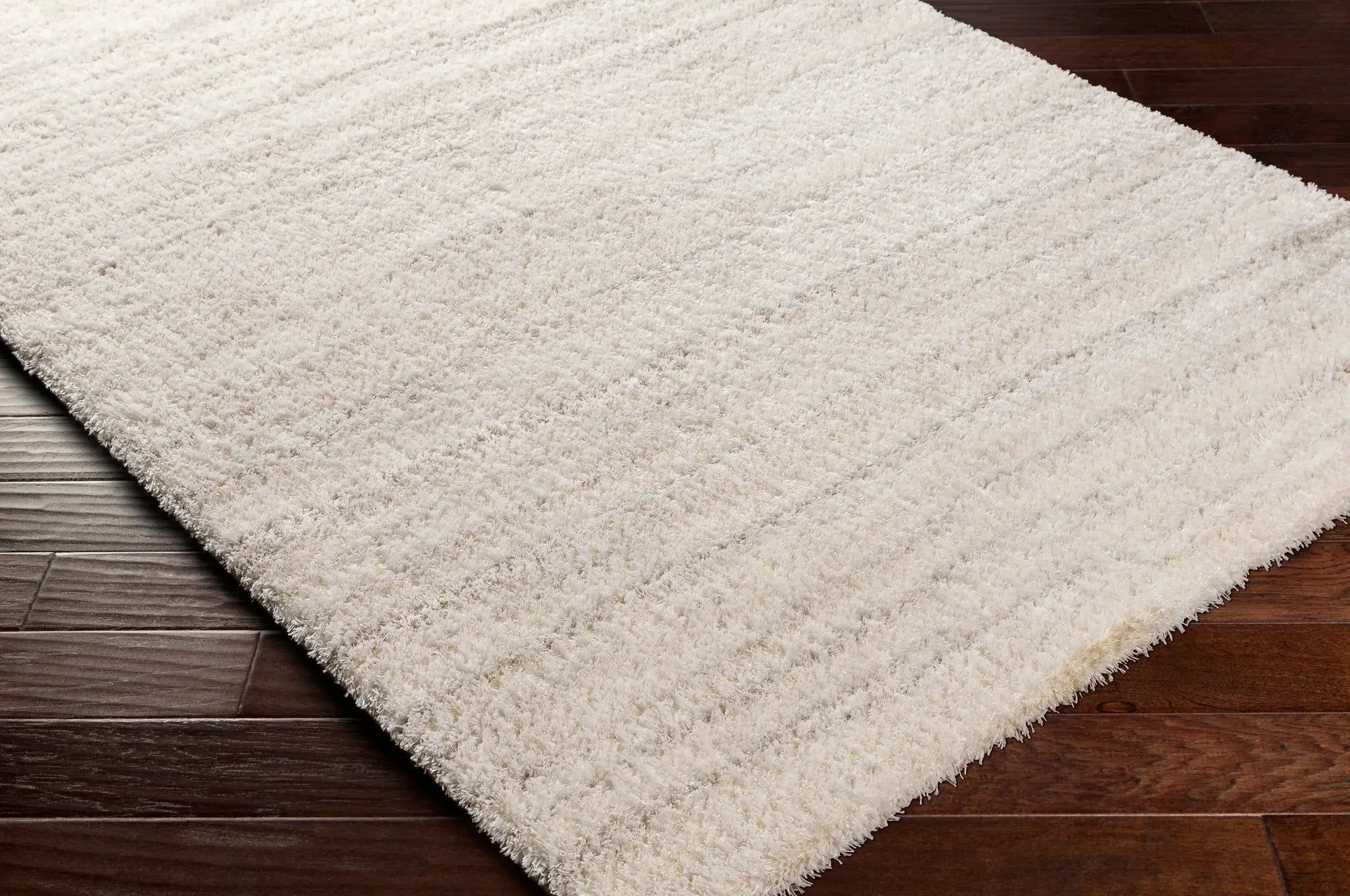 Cloudy Shag CDG-2307 Off-White Area Rug by LIVABLISS