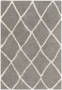 Surya Cloudy Shag CDG-2313 Charcoal Area Rug by LIVABLISS