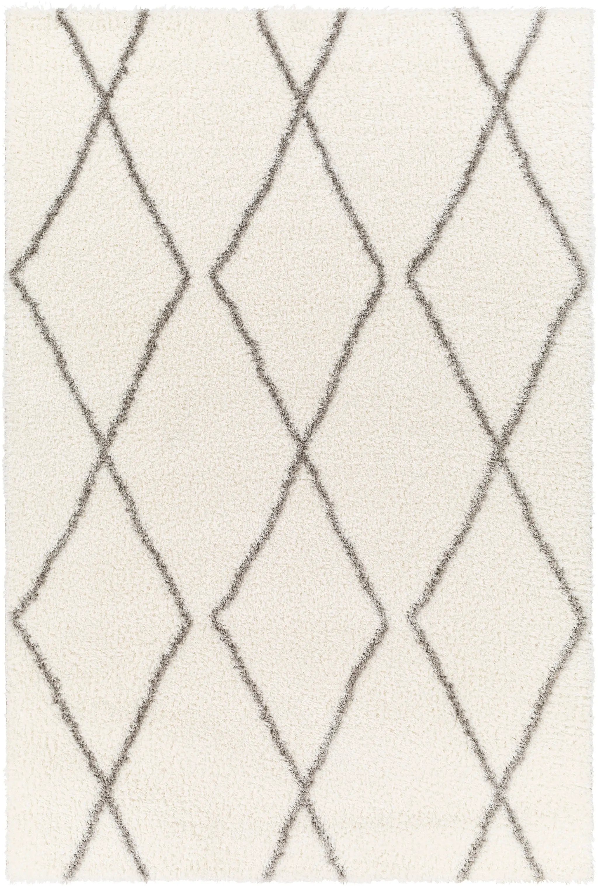 Cloudy Shag CDG-2317 Off-White Area Rug by LIVABLISS