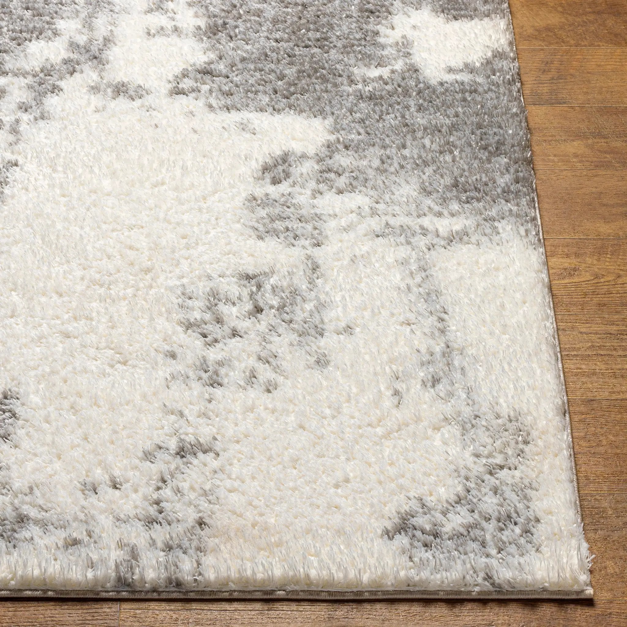 Cloudy Shag CDG-2318 Off-White Area Rug by LIVABLISS