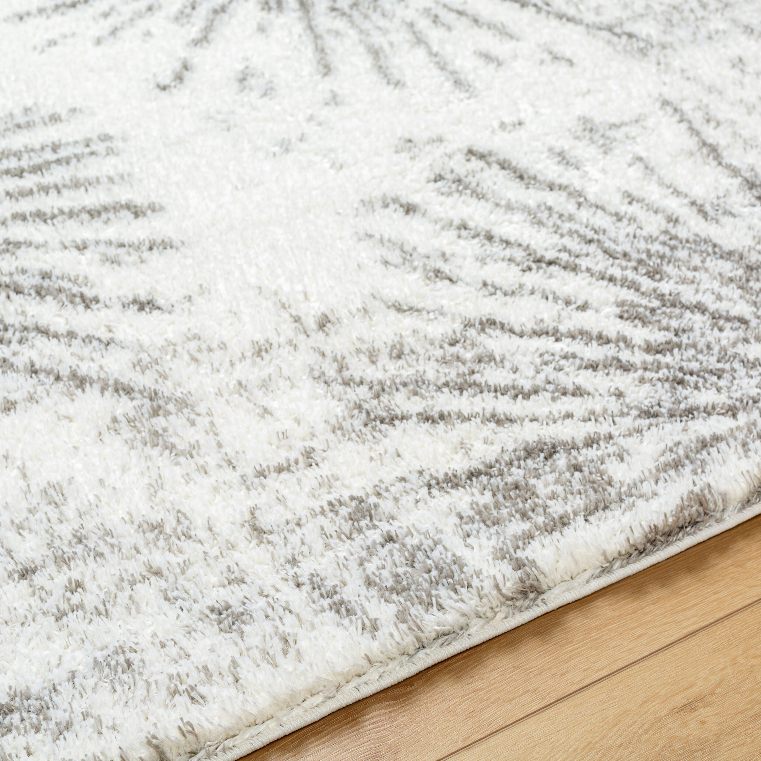Surya Cloudy Shag CDG-2327 Off-White Area Rug by LIVABLISS