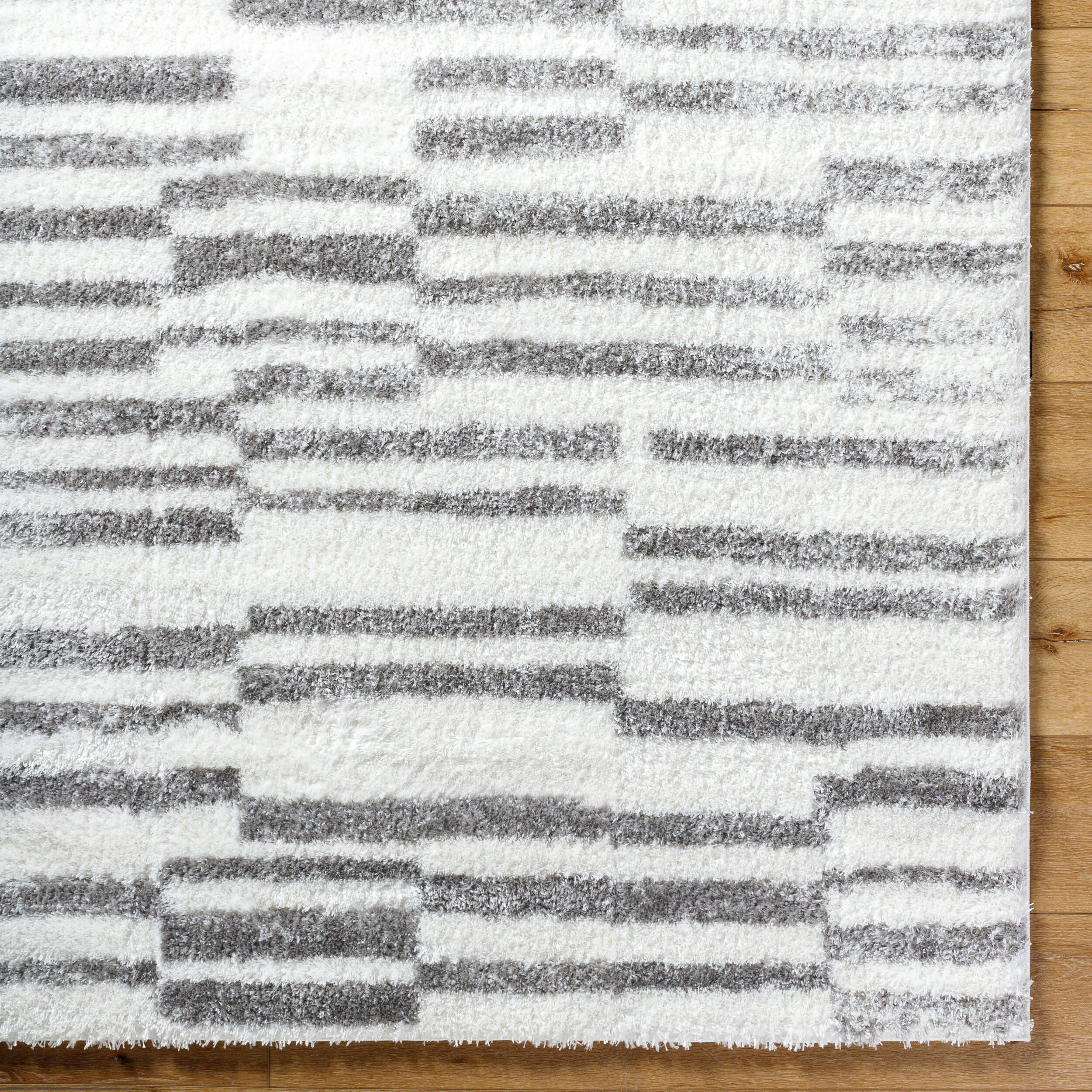 Surya Cloudy Shag CDG-2328 Off-White Area Rug by LIVABLISS