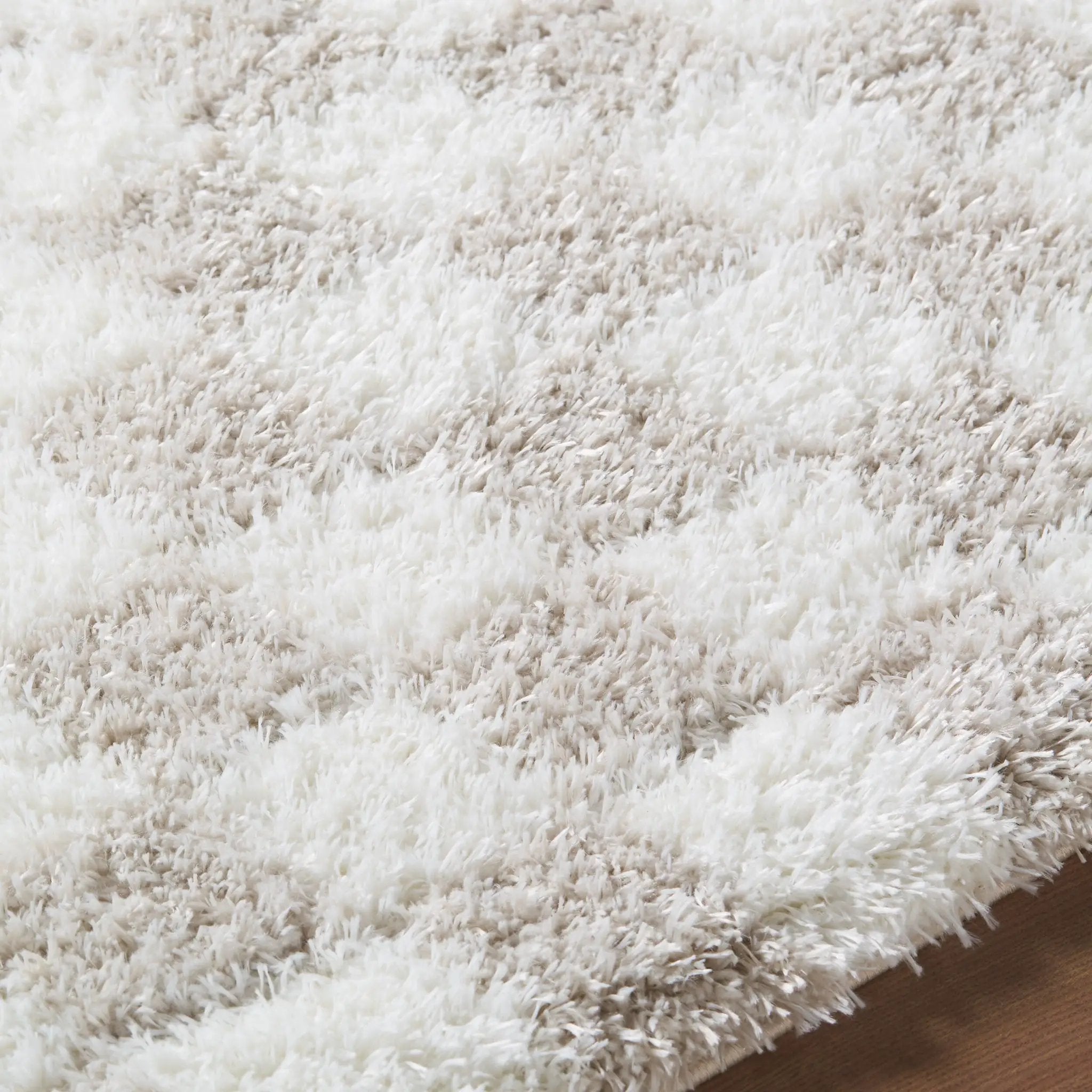 Cloudy Shag CDG-2330 Ivory Area Rug by LIVABLISS