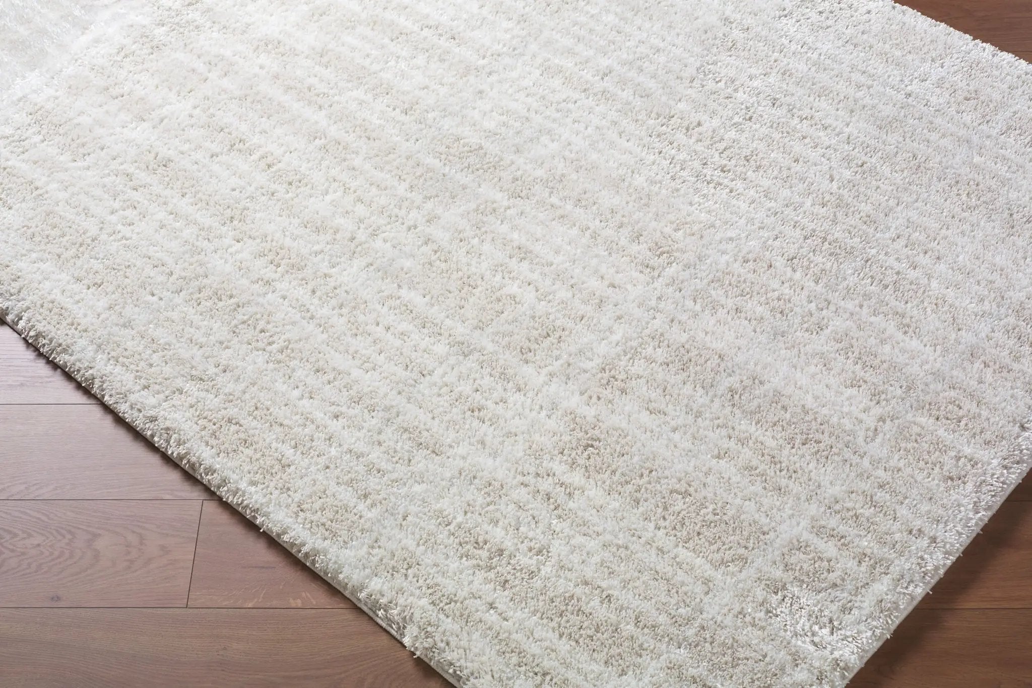Cloudy Shag CDG-2331 Ivory Area Rug by LIVABLISS