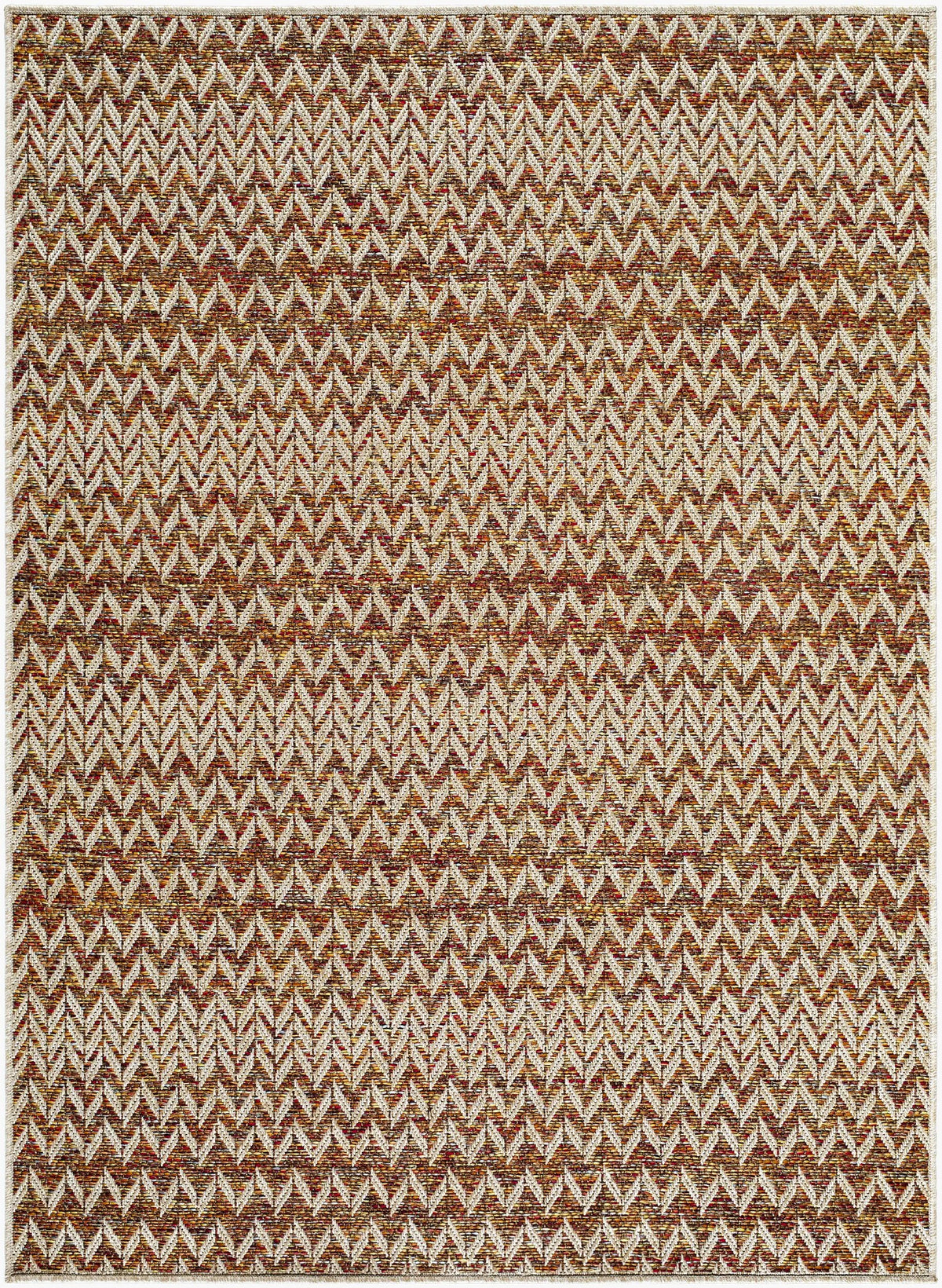LIVABLISS Crete CEE-2301 Burnt-Orange Area Rug