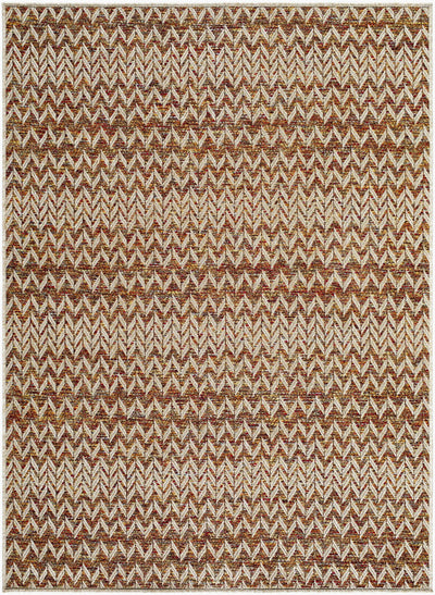 LIVABLISS Crete CEE-2301 Burnt-Orange Area Rug