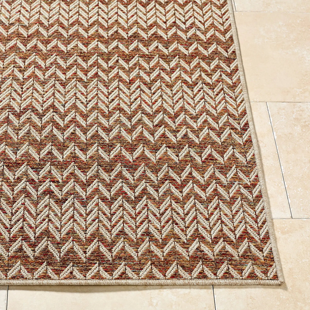 LIVABLISS Crete CEE-2301 Burnt-Orange Area Rug