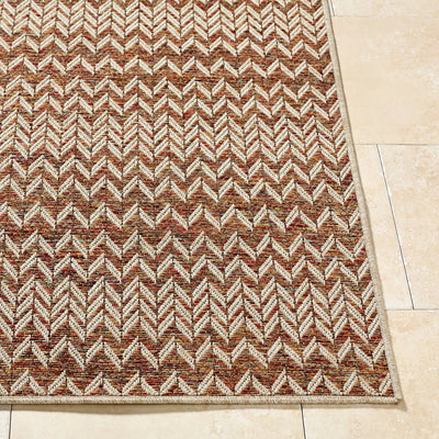 LIVABLISS Crete CEE-2301 Burnt-Orange Area Rug