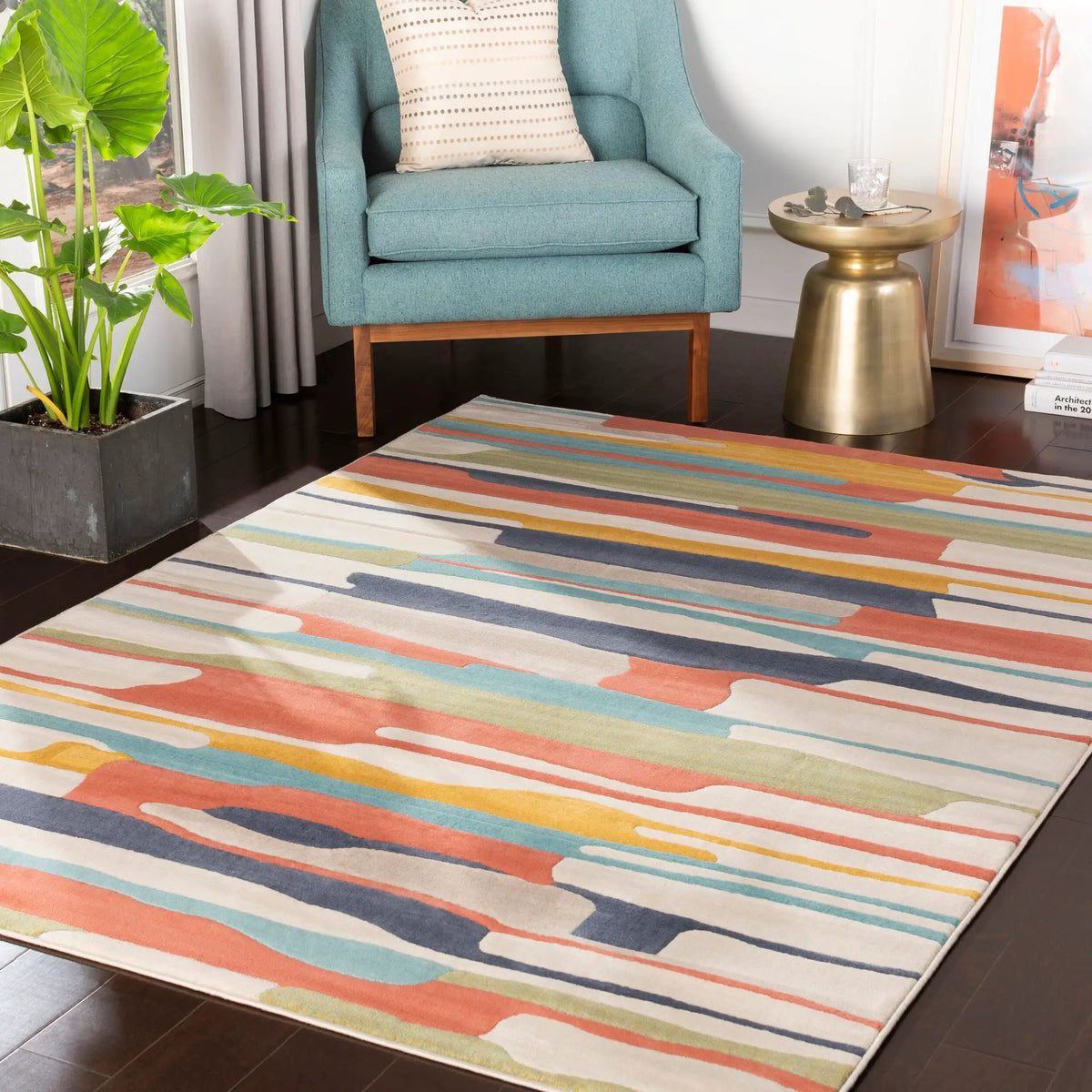 LIVABLISS City CIT-2339 Orange Area Rug