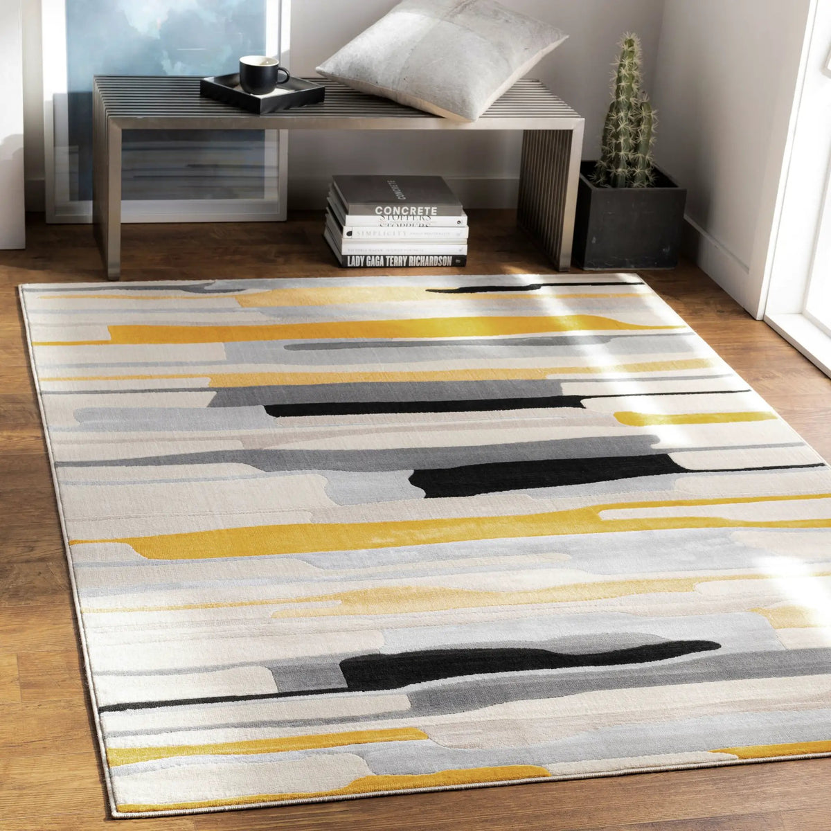 LIVABLISS City CIT-2340 Yellow Area Rug