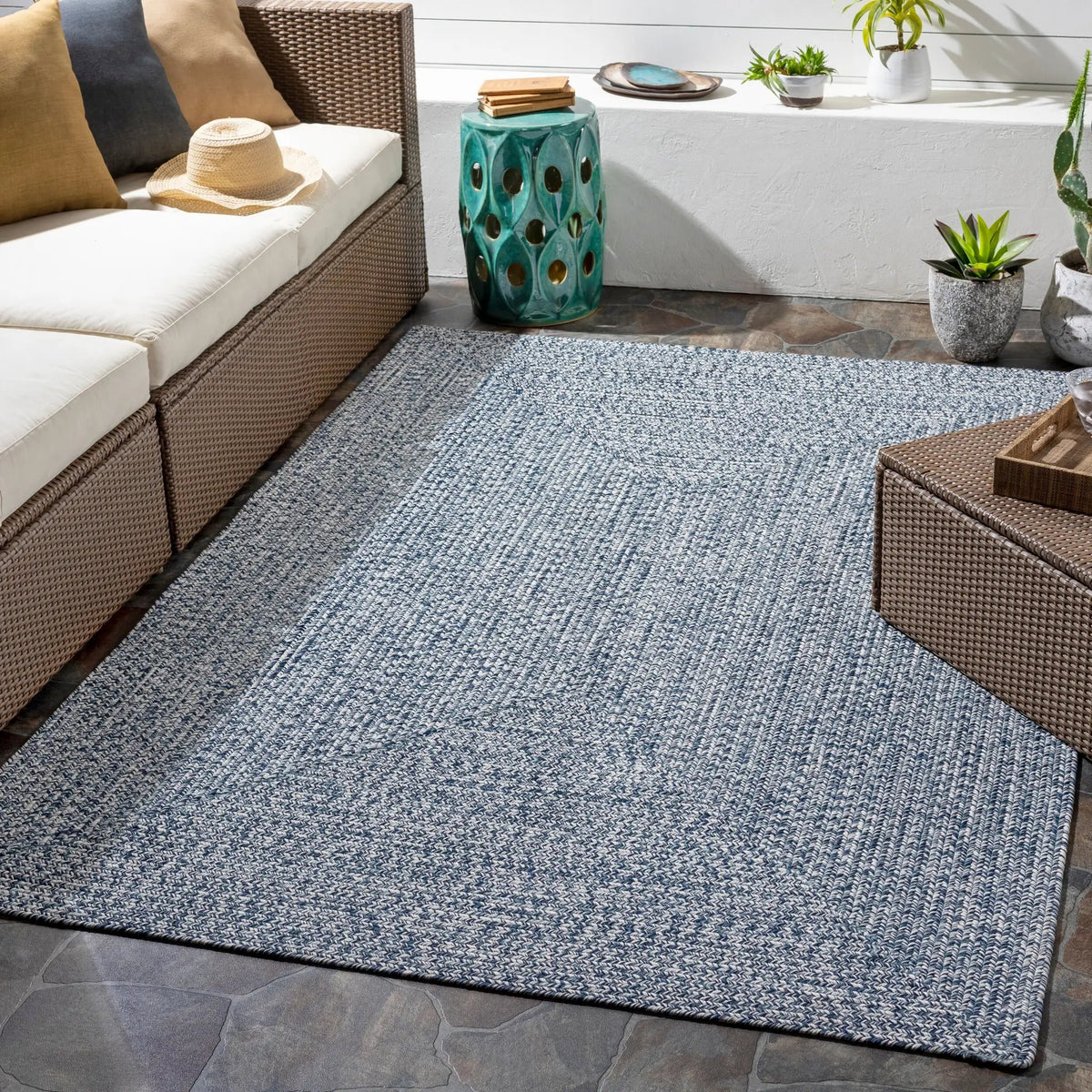 Chesapeake Bay CPK-2304 Denim Area Rug by LIVABLISS
