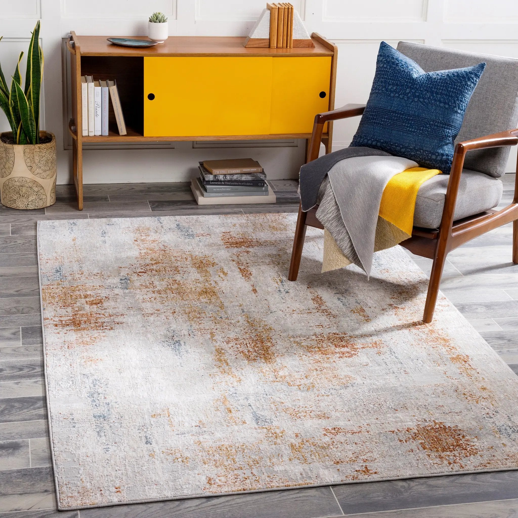 Carmel CRL-2302 Off-White Area Rug by LIVABLISS