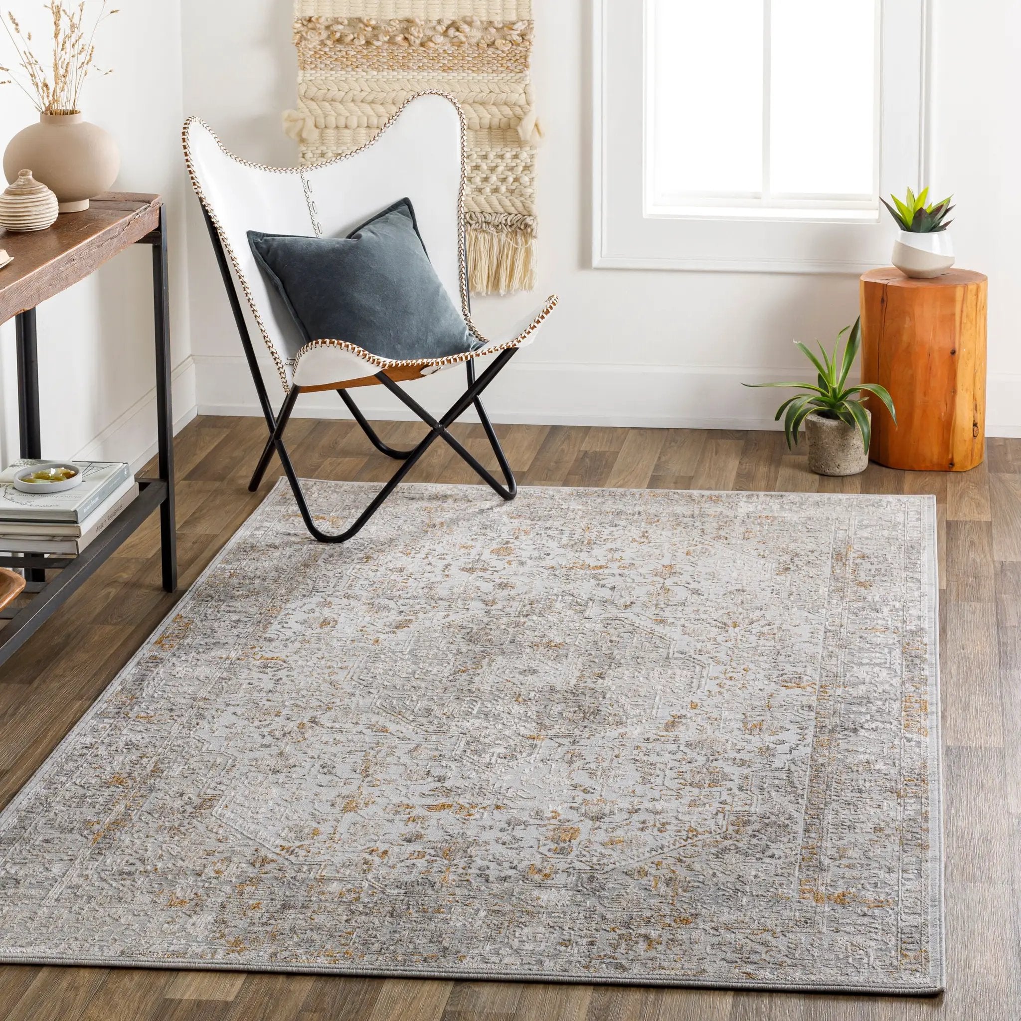 Carmel CRL-2318 Light Gray Area Rug by LIVABLISS