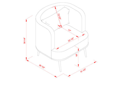 LIVABLISS Carmine CRMN-001 Accent Chair