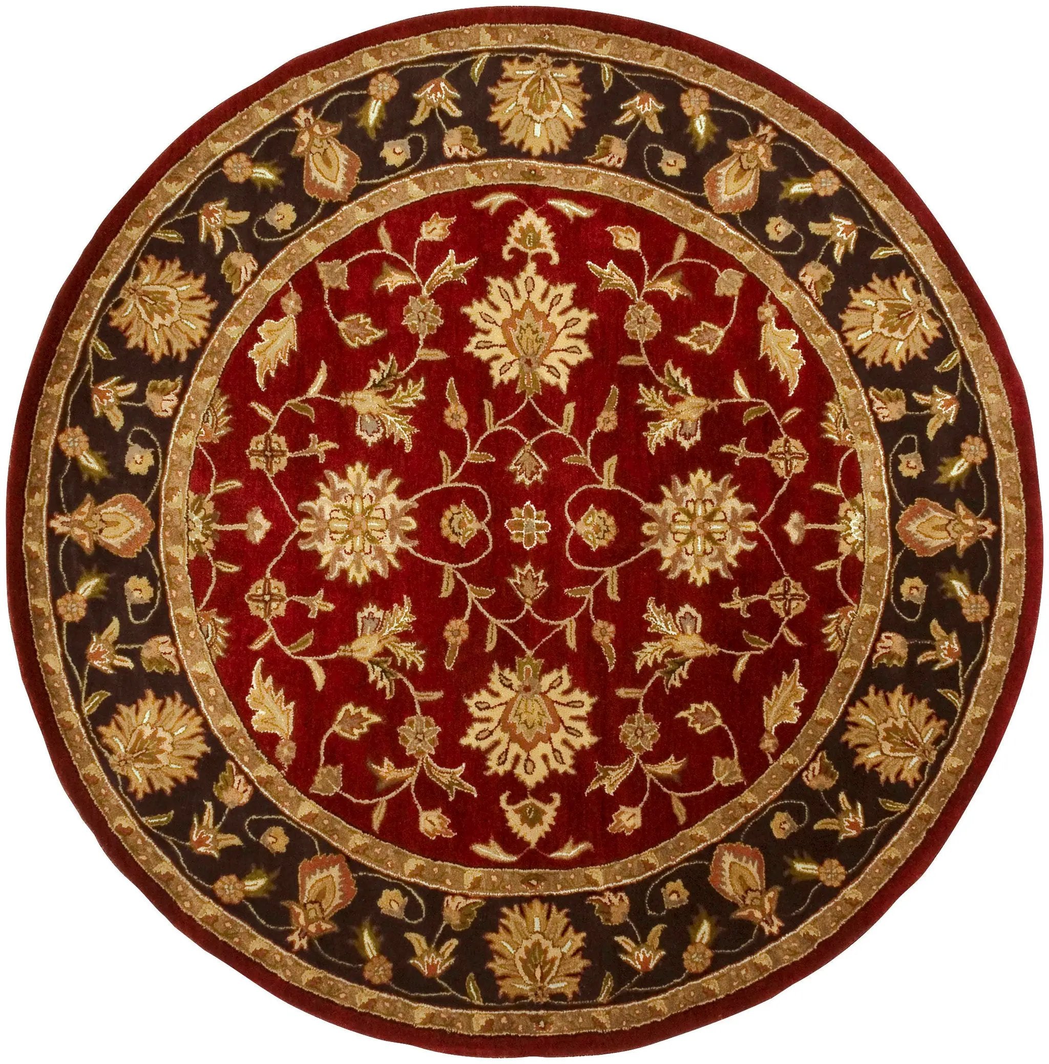 Crowne CRN-6013 Burgundy Area Rug by LIVABLISS