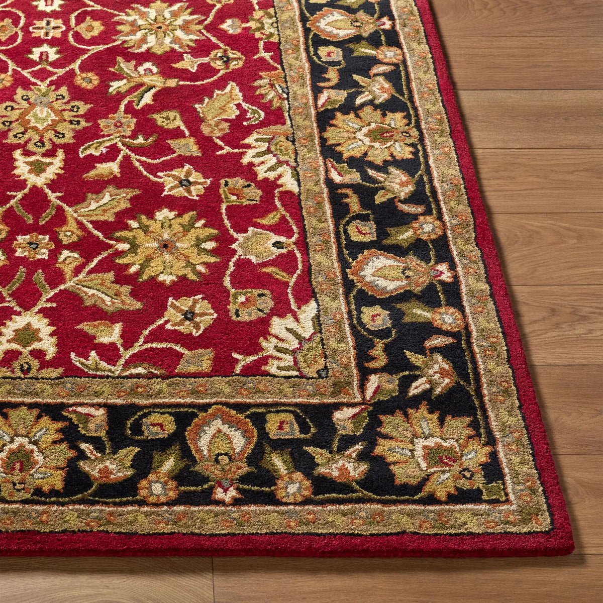 Crowne CRN-6013 Burgundy Area Rug by LIVABLISS