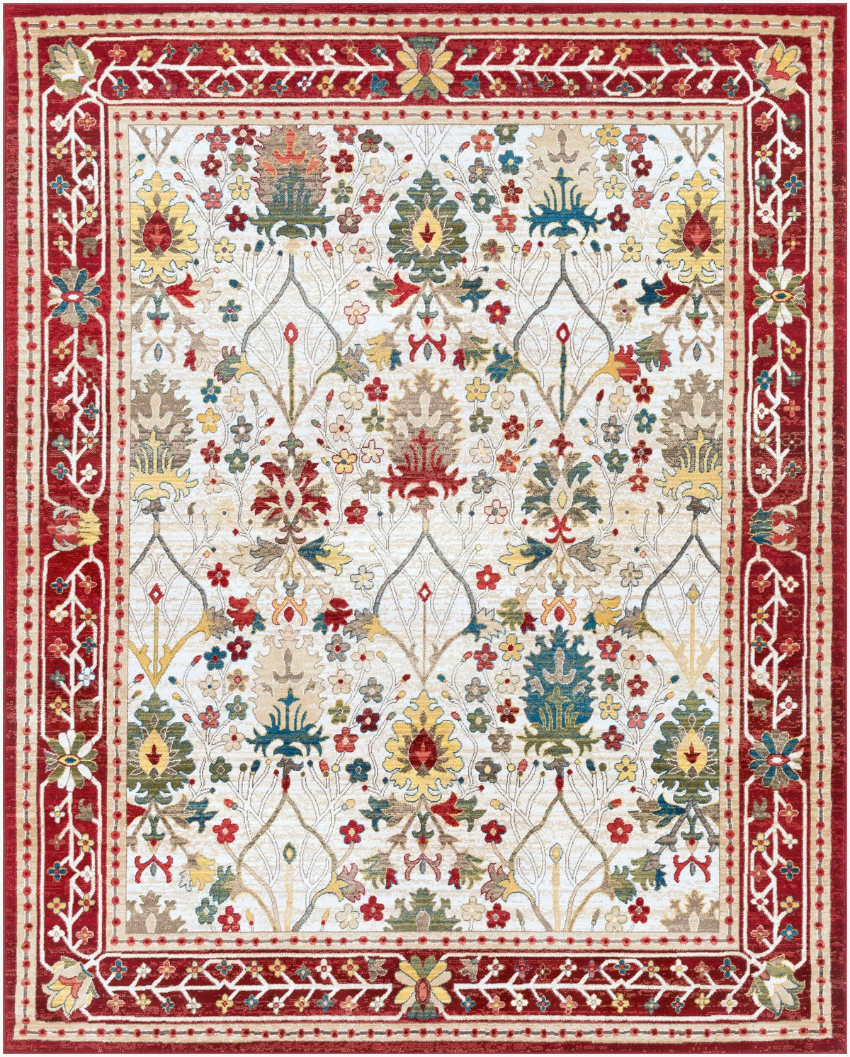 LIVABLISS Crafty CRT-2309 Red Area Rug