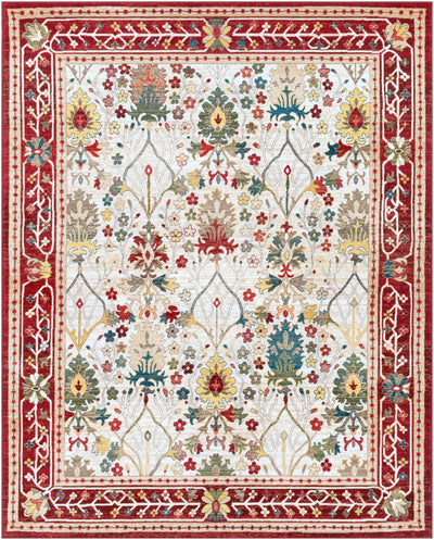 LIVABLISS Crafty CRT-2309 Red Area Rug