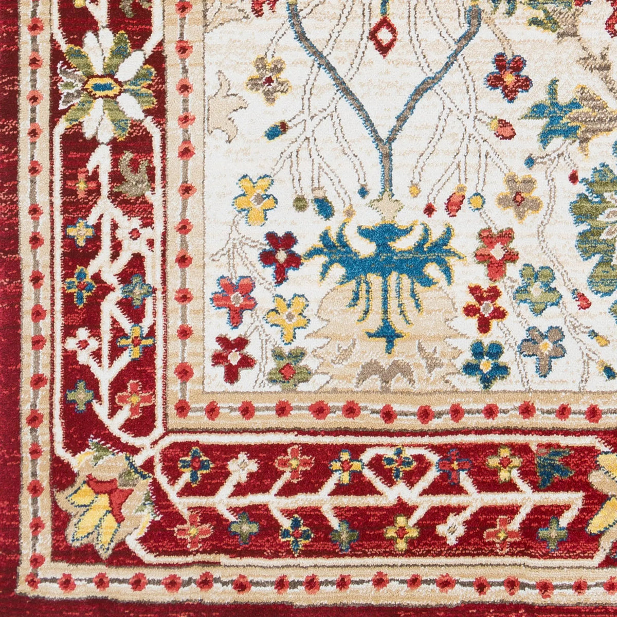 LIVABLISS Crafty CRT-2309 Red Area Rug