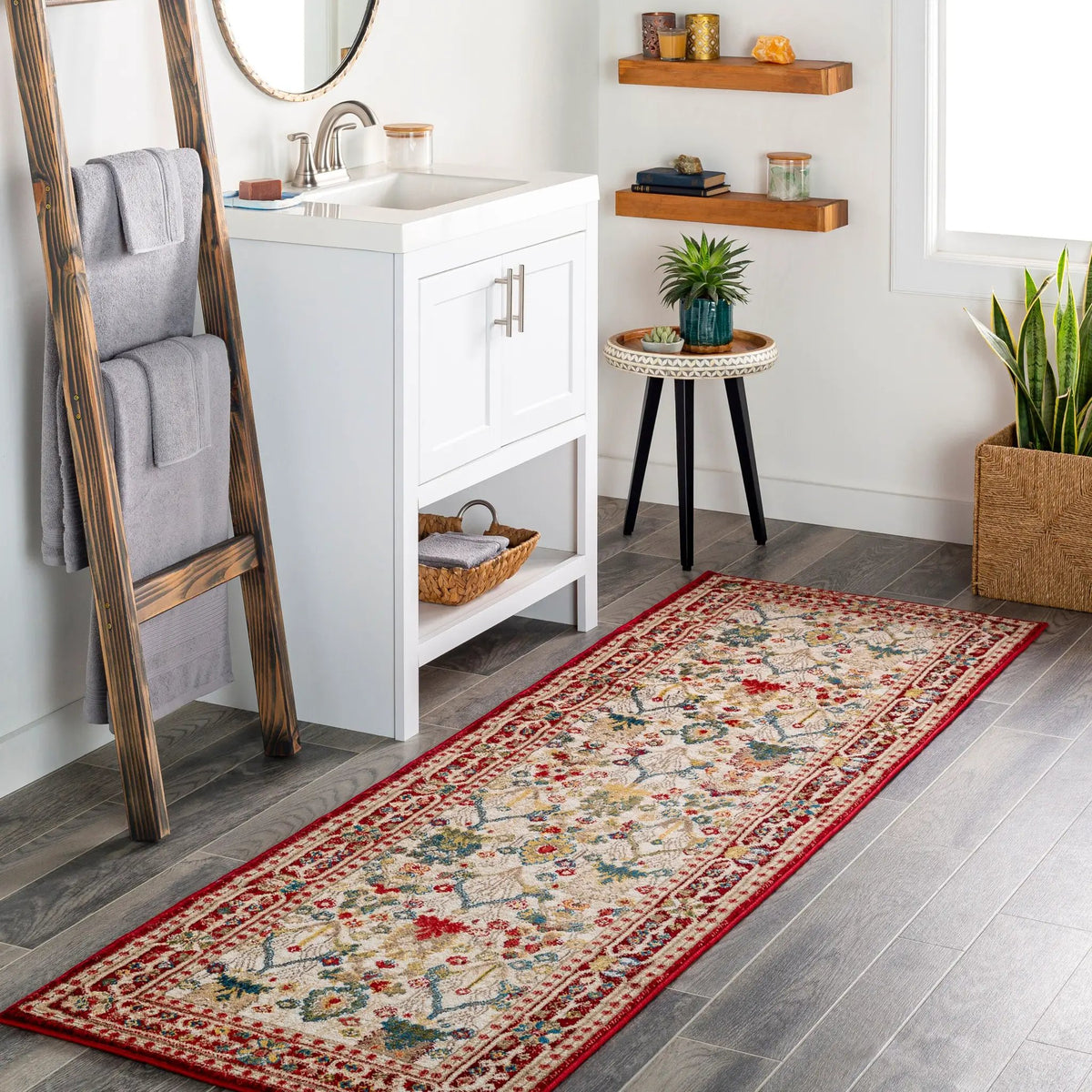 LIVABLISS Crafty CRT-2309 Red Area Rug