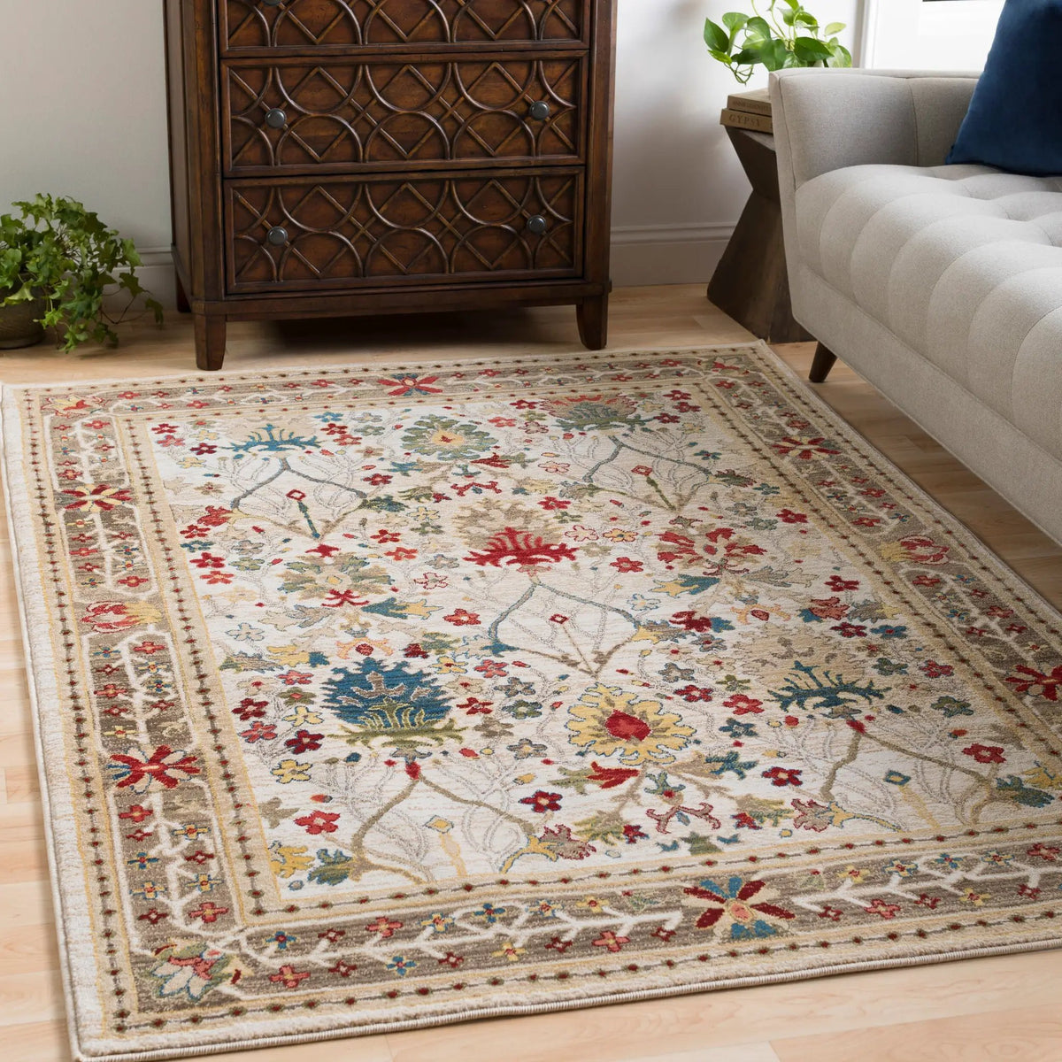 LIVABLISS Crafty CRT-2311 Brown Area Rug