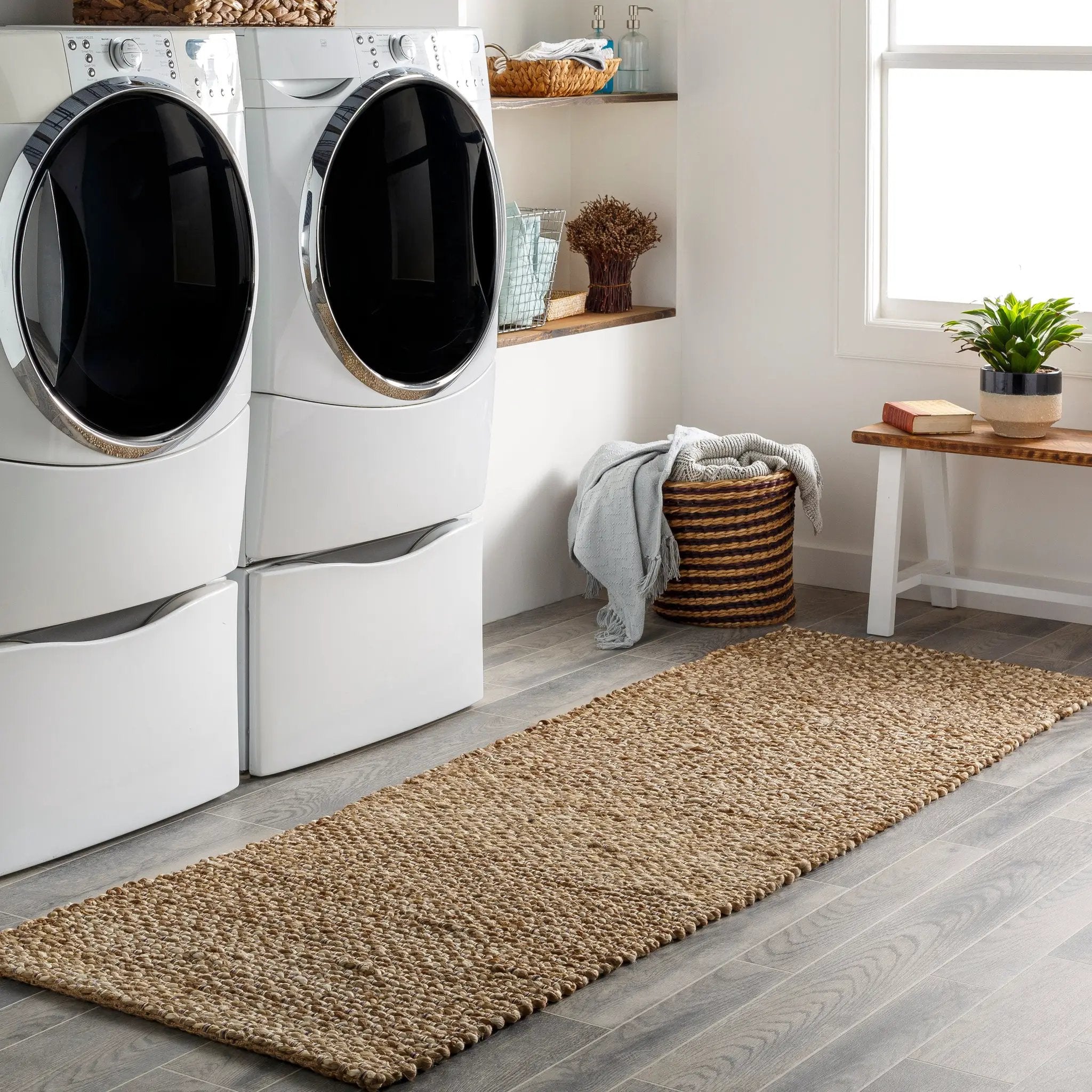 Curacao CUR-2301 Light-Brown Area Rug by LIVABLISS
