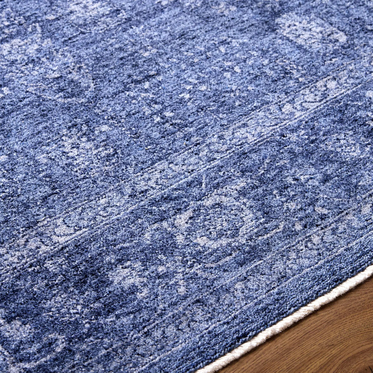 Cyrus CYR-2304 Dark Blue Area Rug by LIVABLISS