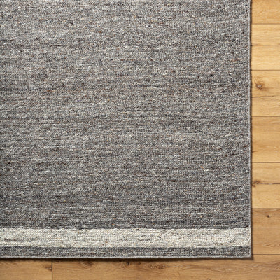 Surya Derby DRB-2302 Charcoal Area Rug by LIVABLISS