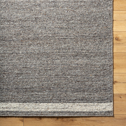 Surya Derby DRB-2302 Charcoal Area Rug by LIVABLISS