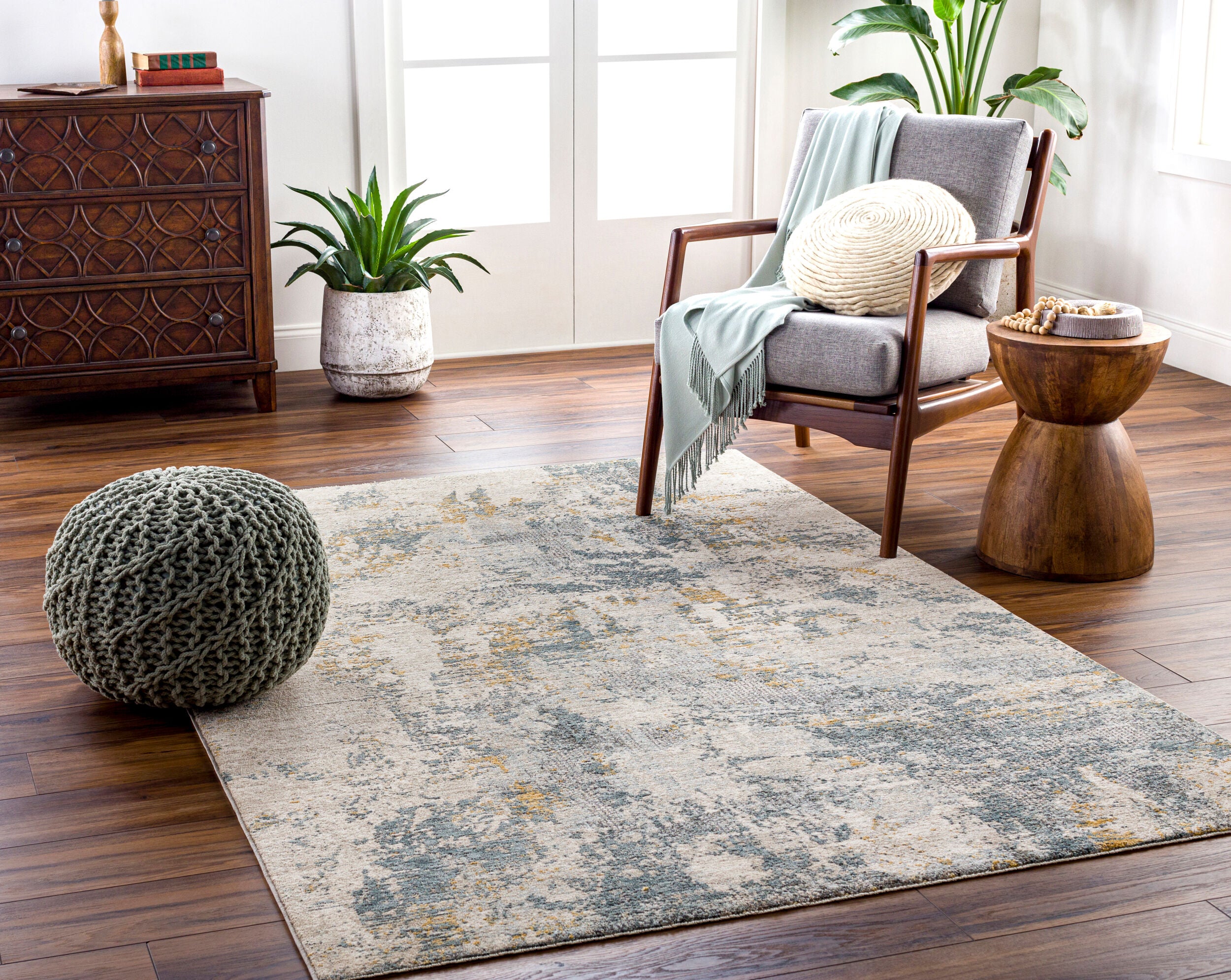 Surya Dresden DRE-2300 Taupe Area Rug by LIVABLISS