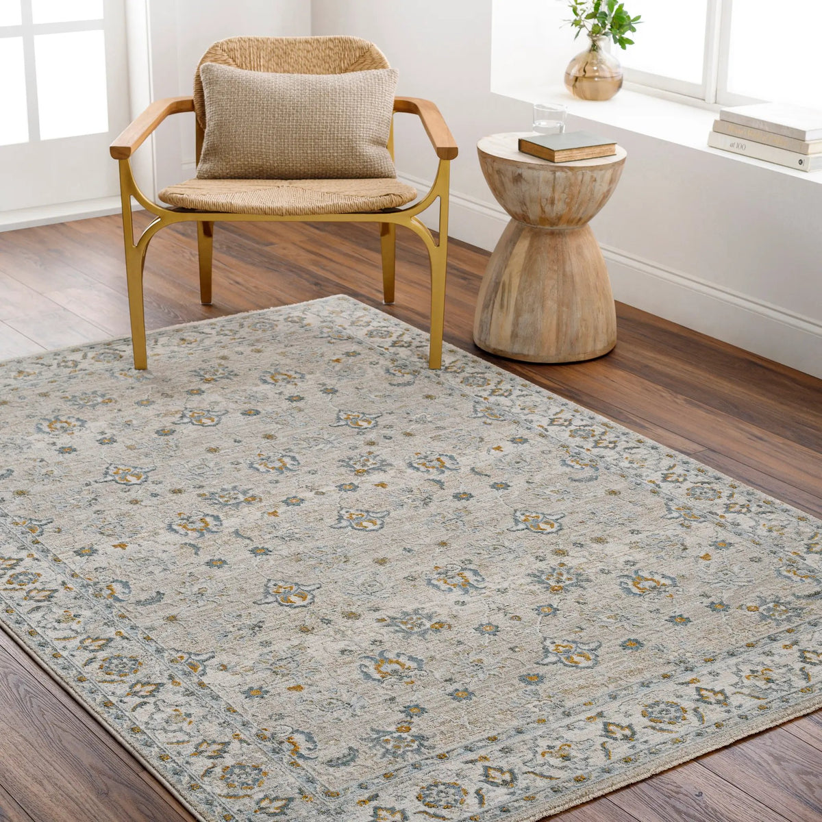 Dresden DRE-2311 Taupe Area Rug by LIVABLISS
