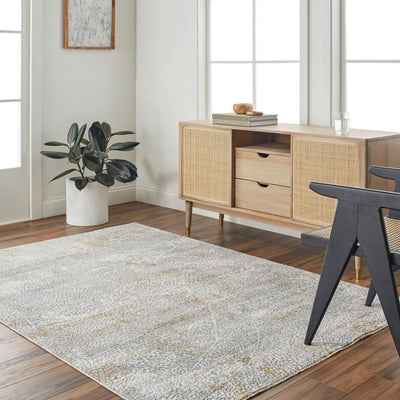 LIVABLISS Dresden DRE-2313 Medium-Gray Area Rug