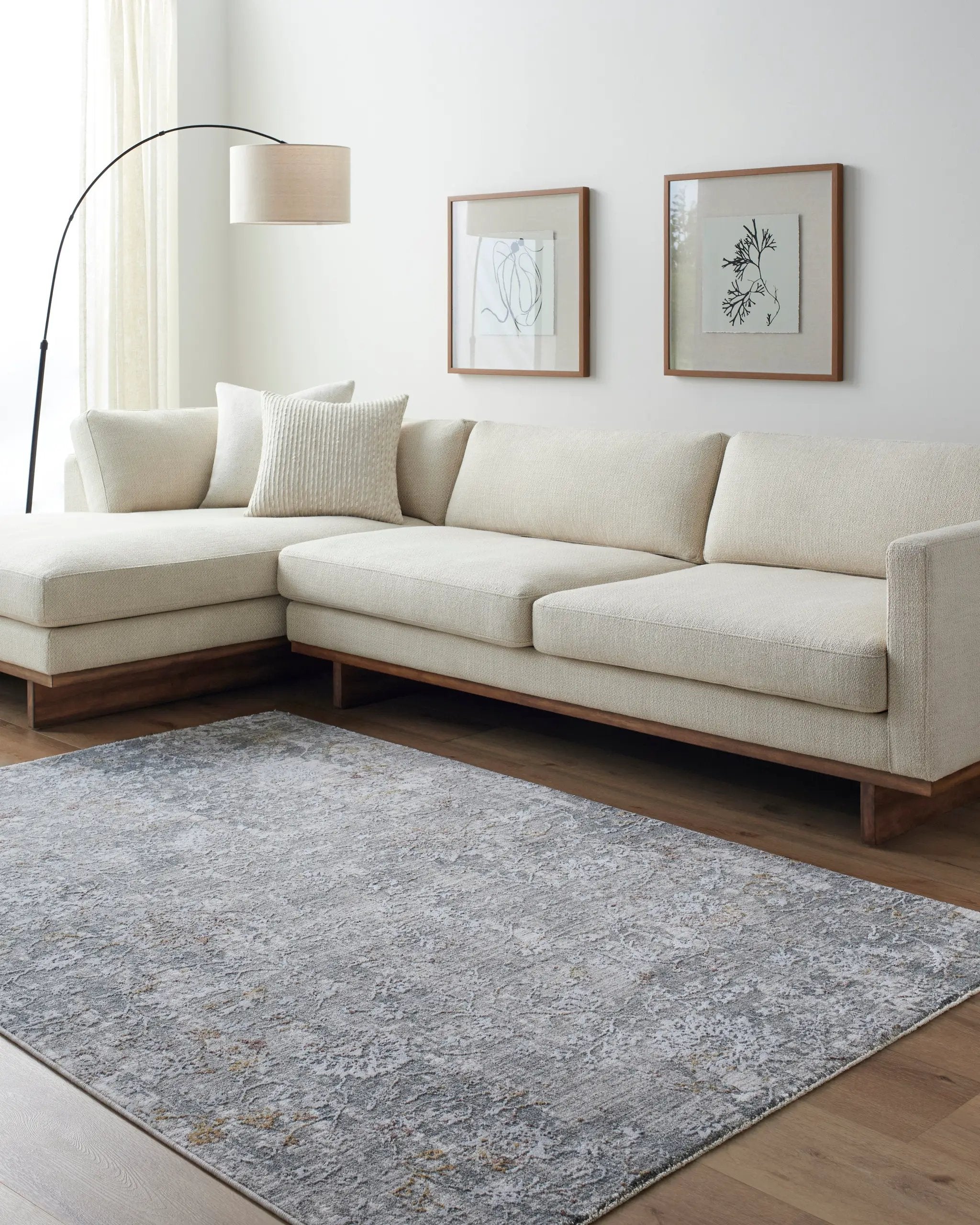 Dresden DRE-2319 Medium-Gray Area Rug by LIVABLISS