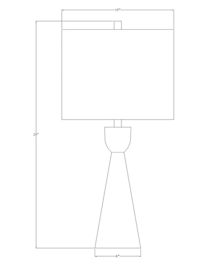 LIVABLISS Downey DWE-001 Accent Table Lamp